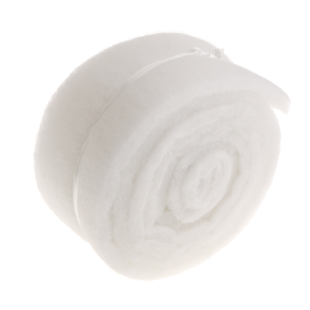 Aquarium Cotton Biochemical Filter Filtration Fish Tank Sponge Pad White, Suitable for Using in Freshwater And Marine Water