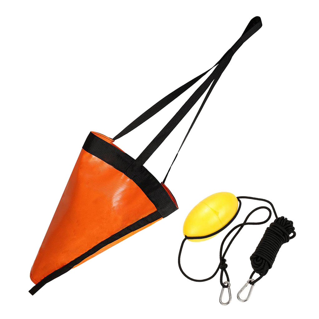 Sea Anchor Drogue Driftting Brake w/ 24inches 60cm Rope for 21ft / 6.2m boat