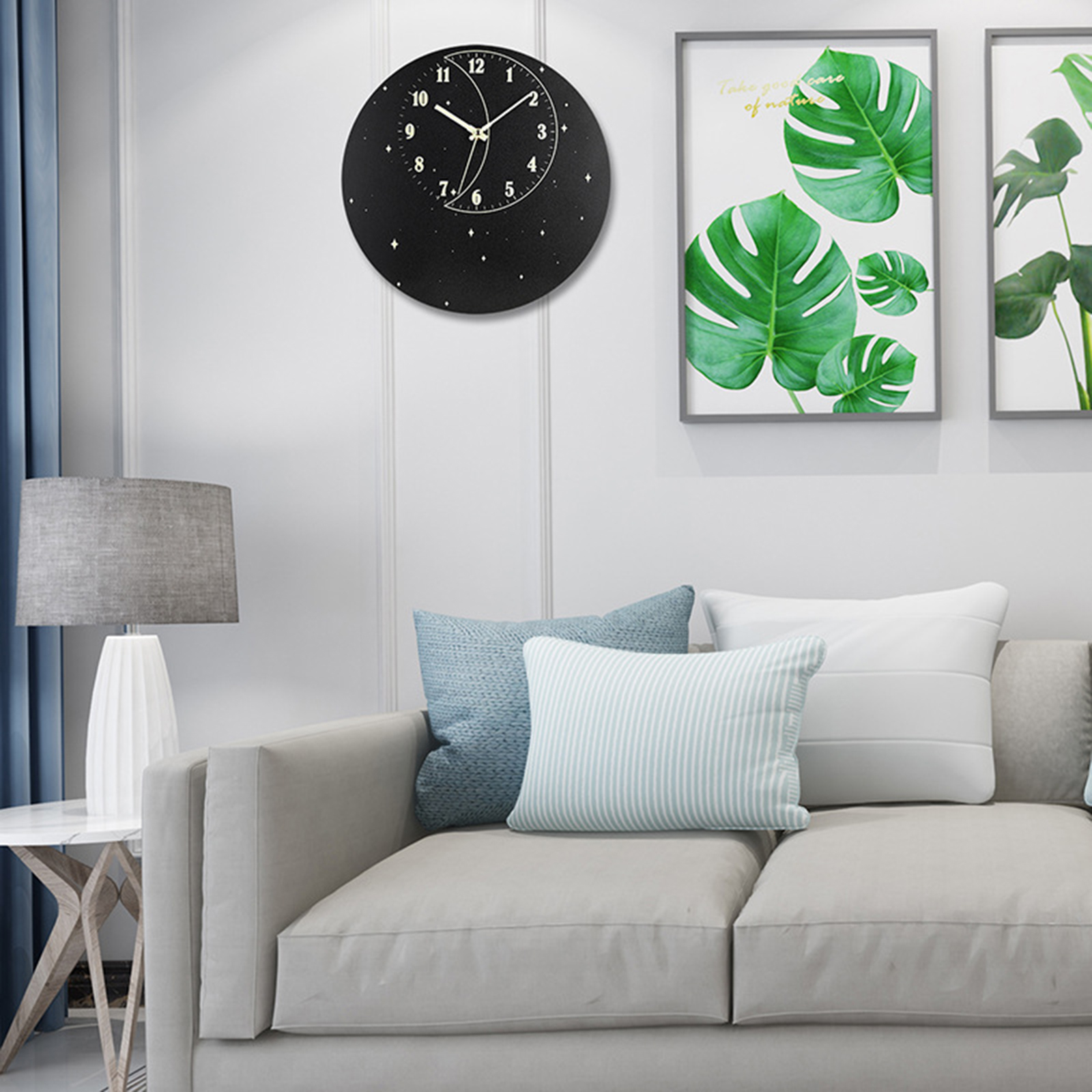 Modern Silent Luminous Wall Clock Excellent Decorative Bathroom Office