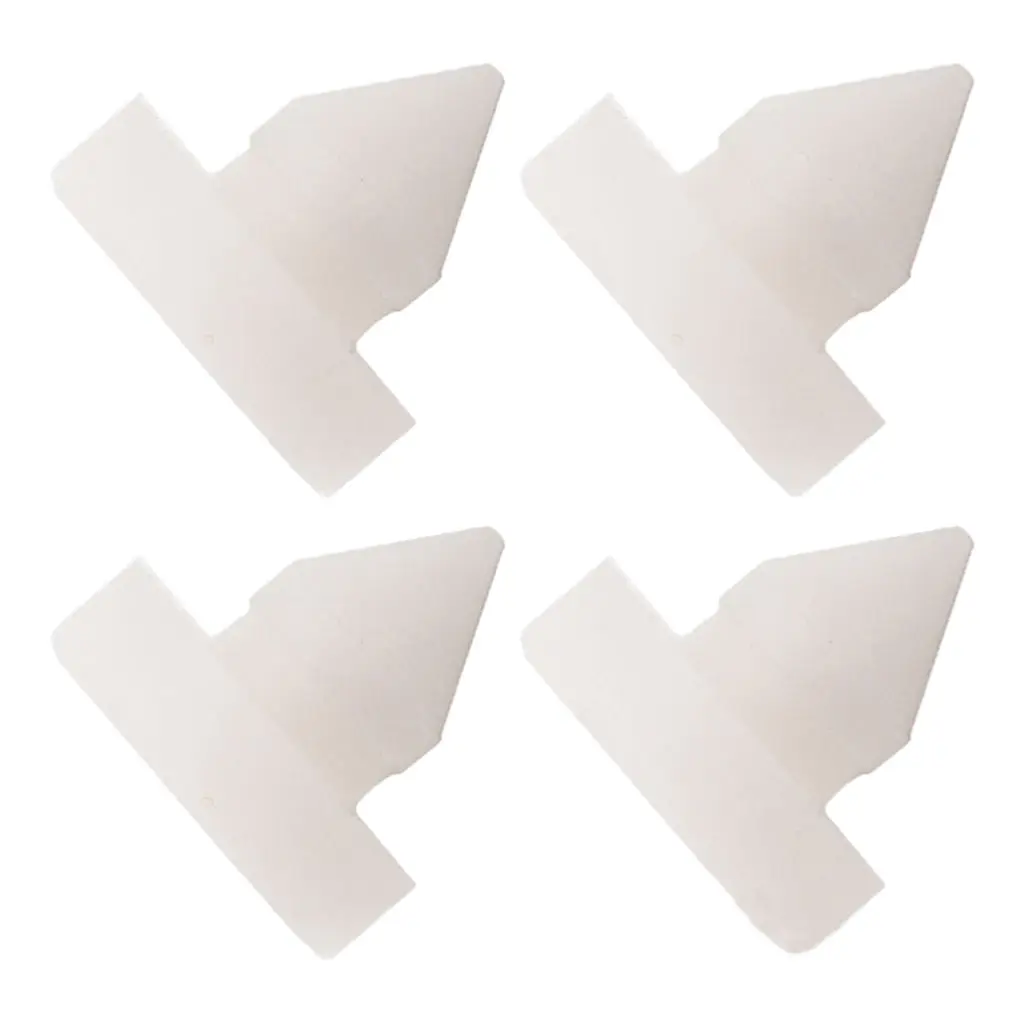 4x Brake Clutch Pedal Stop Pad Car Supplies Auto Parts White Stopper Pad Fit for Honda Accord 46505-SA5-000 Accessories 1010791