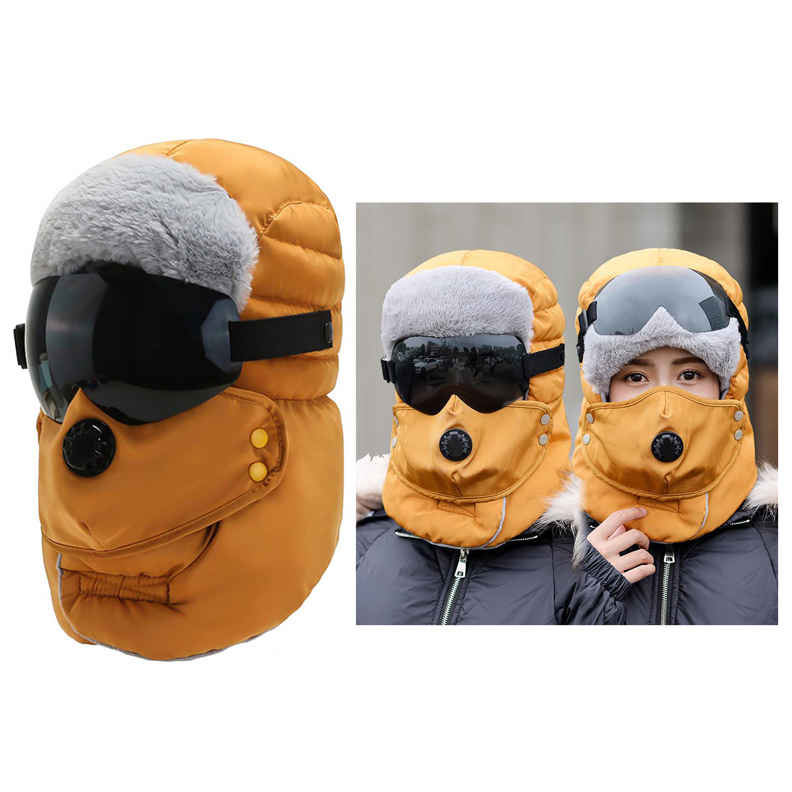 Unisex Balaclava Winter Warm Hat Trapper Cap Face  Eye Protection Windproof