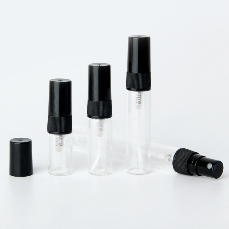 Best of 100 Pcs / Lot 2ml 3ml 5ml 10ml Glass Spray Bottle Empty Perfume Bottles Black Atomizer Travel Cosmetic Container Reviews & Tips - Image 5