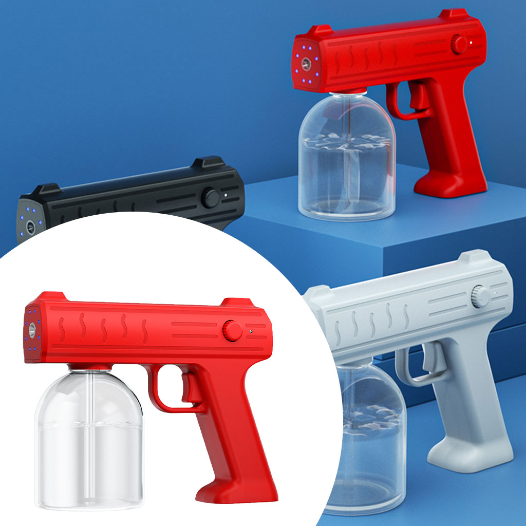 Electric Cordless Blue Light Nano Steam Fogging Disinfection Sprayer Gun Mist Sanitizer Machine Indoor Outdoor