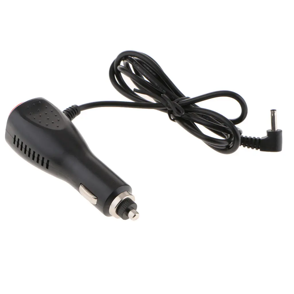 12V 3.5mm Car Truck Round Charger Plug GPS Cable With Push Button Toggle