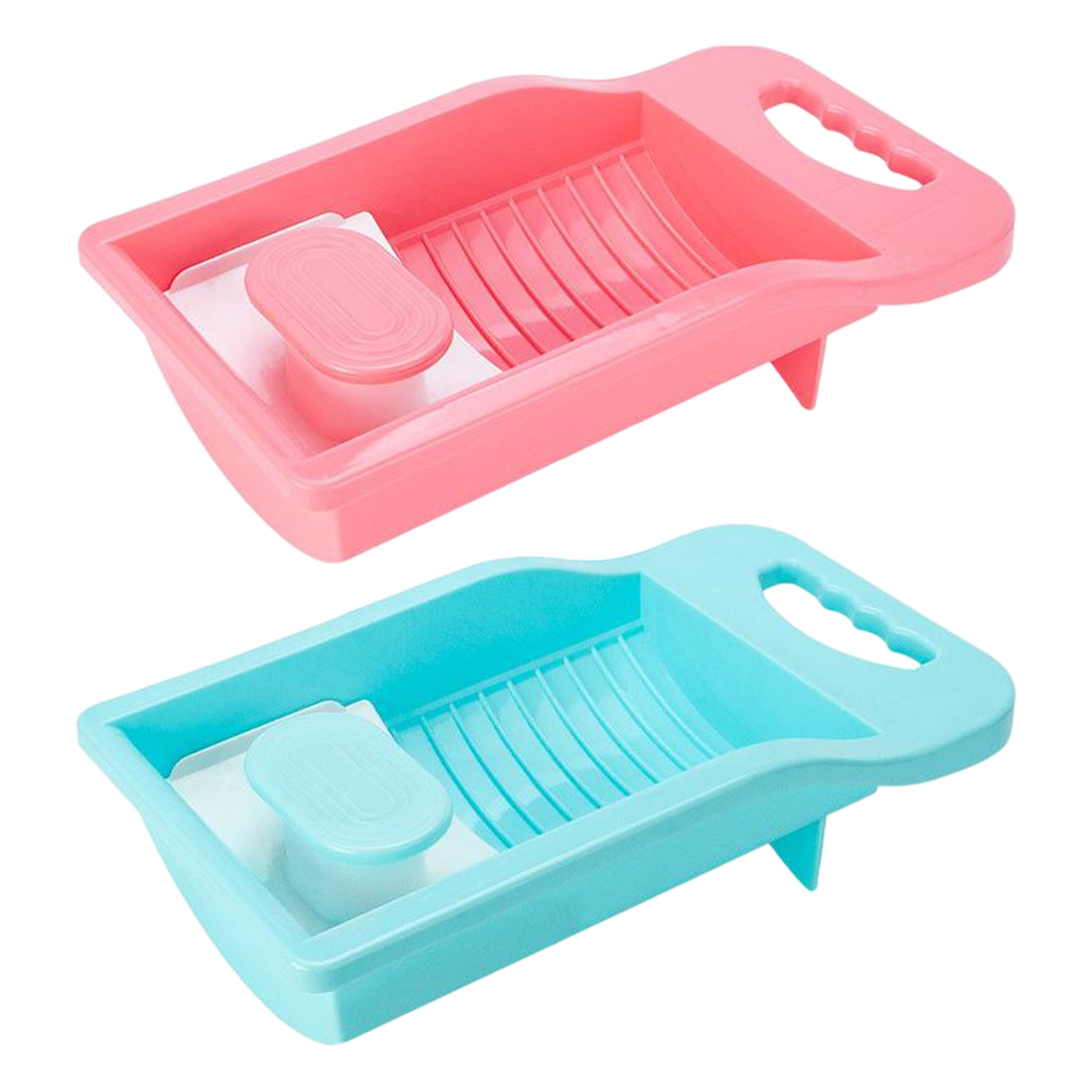 Plastic Laundry Washboard Mini Underwear Washboard Washing Washboard for Home Travel Dormitory