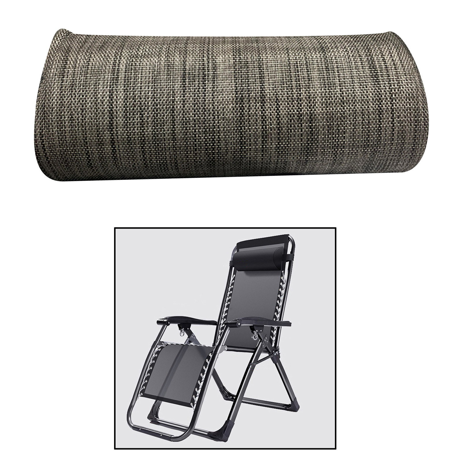 Recliner Head Cushion Padded Headrest Pillow Replacement for Outdoor Leisure Couch, Garden Folding Chairs