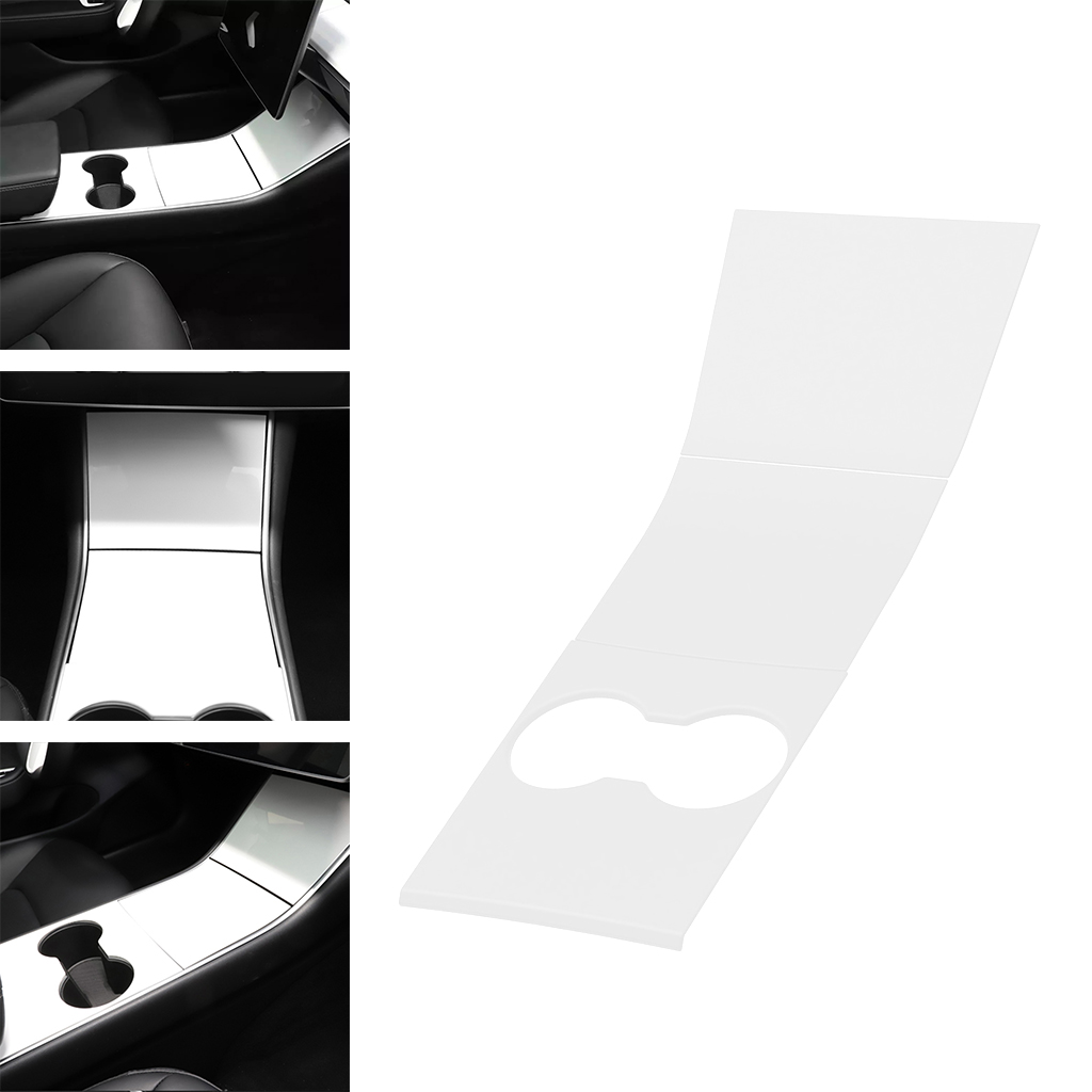 for Model 3 Center Console Wrap ABS Matte Carbon Fiber Console Cover Interior Decoration Wrap Kit Accessories