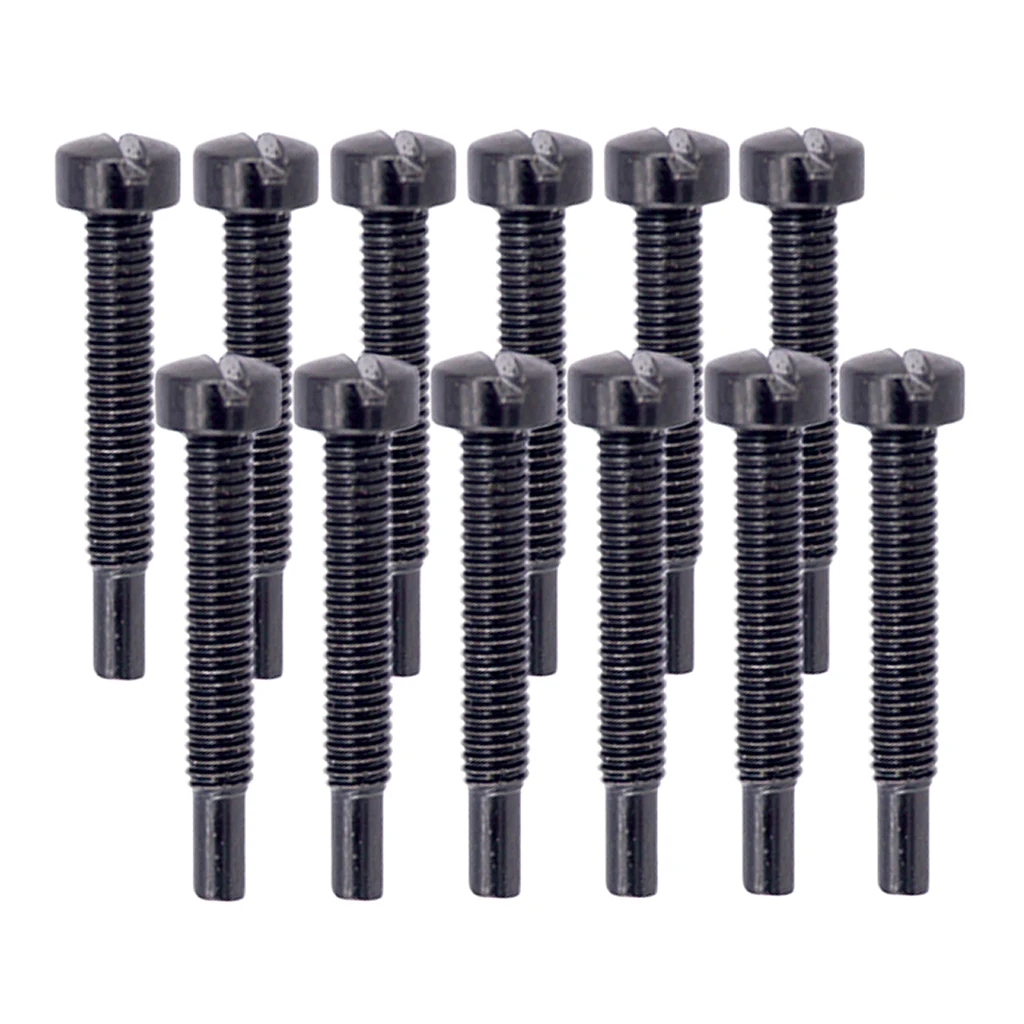 12 Pcs Iron Electric Guitar Humbucker Polepiece Mounting Screws Guitar Humbucker Screws