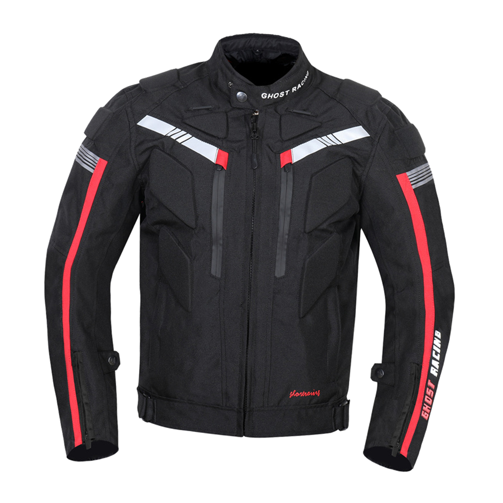 Waterproof 600D Oxford Fabric And Polyester Motorcycle Jacket, Men's Sport Motorcycle Jacket with  for Fall Winter Spring, 4XL