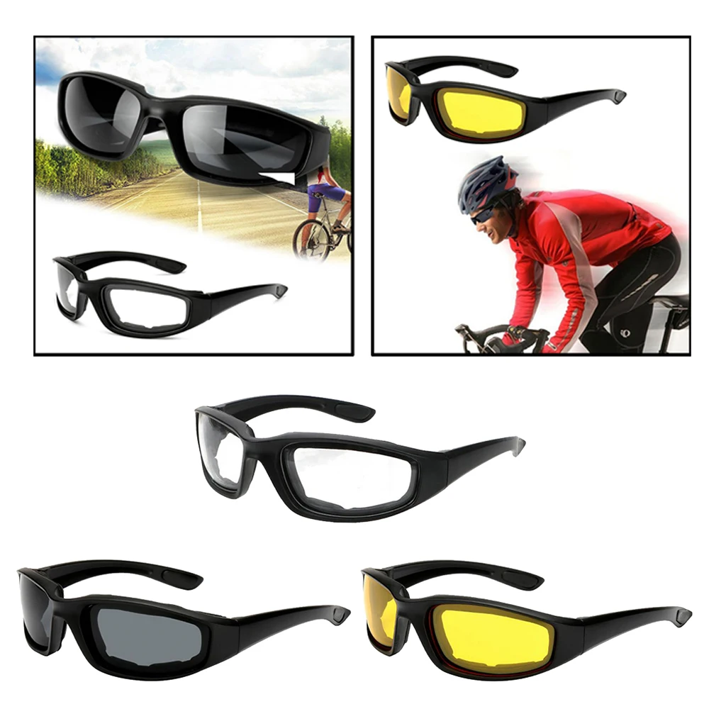 Motorcycle Riding Padding Goggles UV Protection Windproof Outdoor Sunglasses