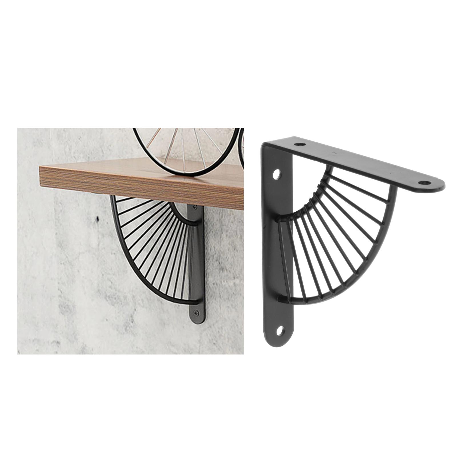 Nordic Wall Mount Shelf Bracket Fan-Shaped Support Corner Brace for Bathroom Kitchen Bookcase Hardware