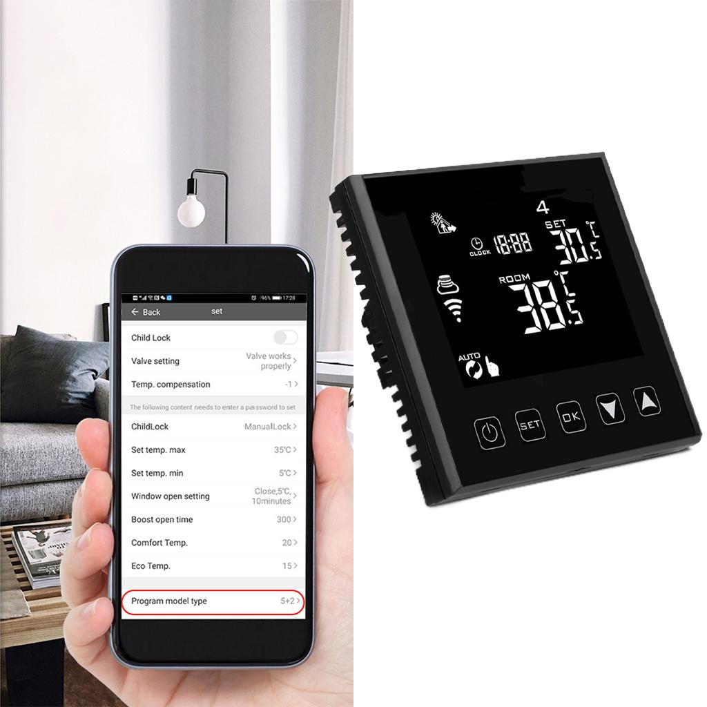 Wi-Fi Smart Thermostat for Smart Home Work with Touchscreen Programmable Voice Control