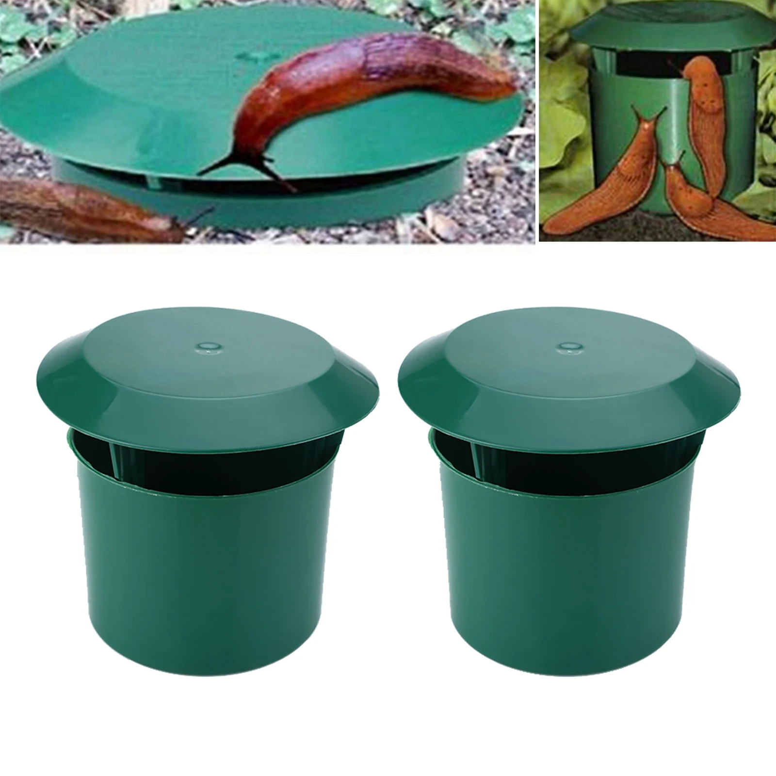 Plastic Snail Slug Trap Catcher Trapper Cage Farm Protector Box Snail Cage Garden Trapper Plant Care Garden Supply