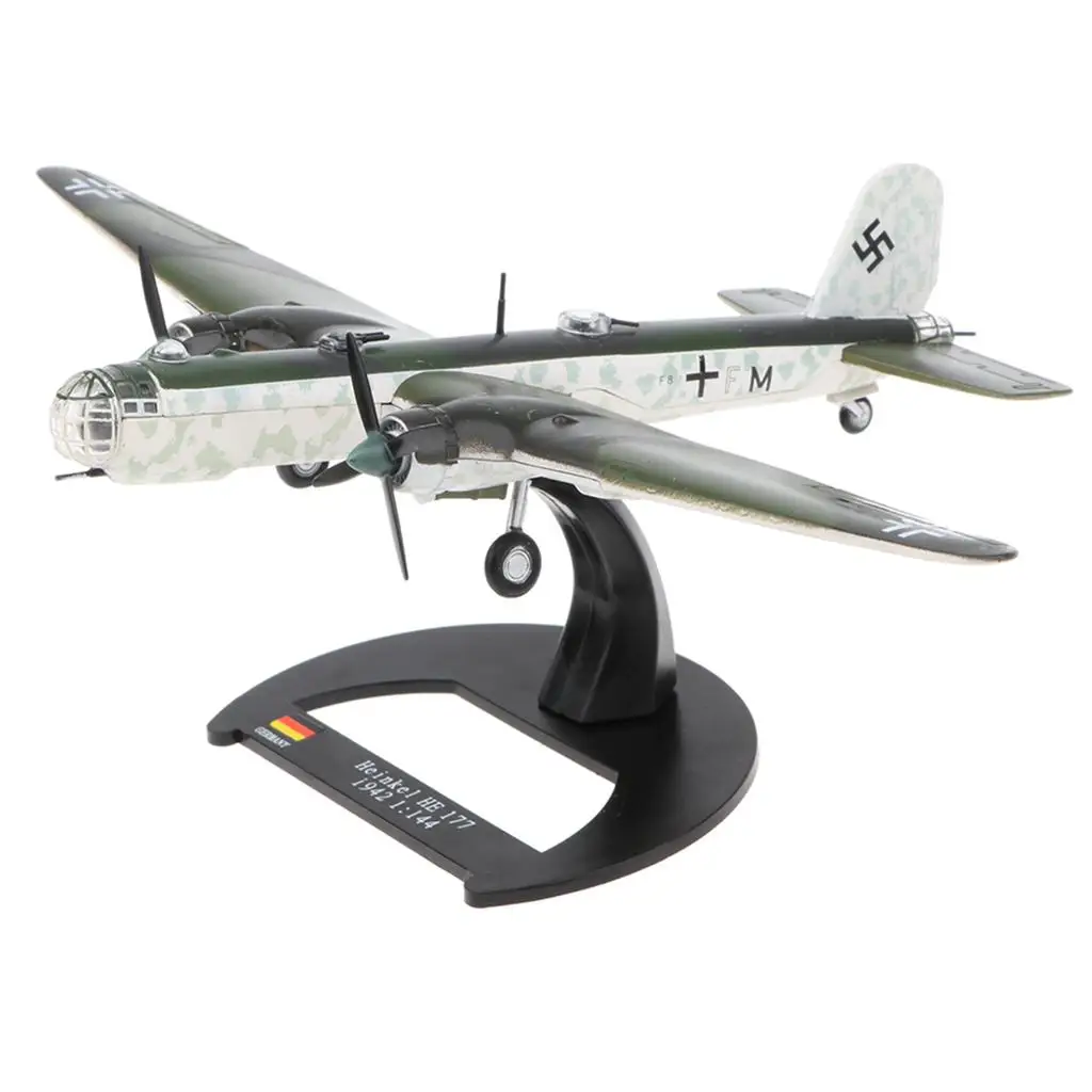 1 : 144   Scale     Heinkel   He   177   1942   Bomber   Aircraft ,  Diecast   Plane   Model