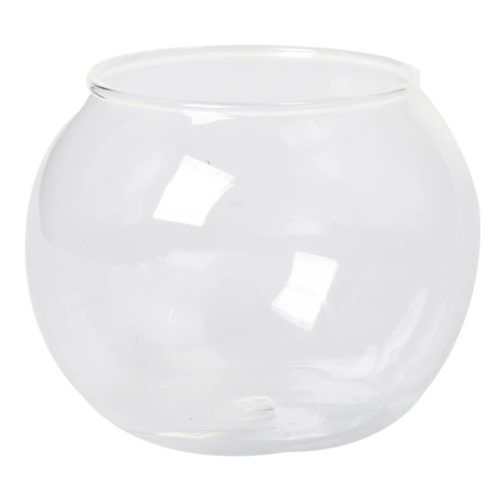 Fish Bowl Glass Plant Pot Fish Tank 6 Inch Decoration Planter for Aquarium