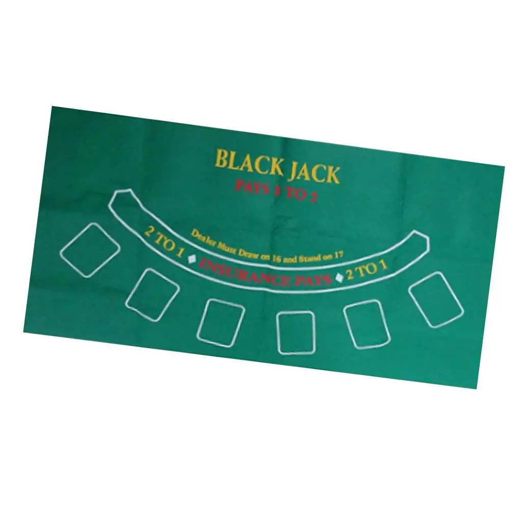 Roulette Casino Tabletop Felt Layout Mat Double-sided Waterproof  Blackjack Board Game Layout Cover   60x120cm