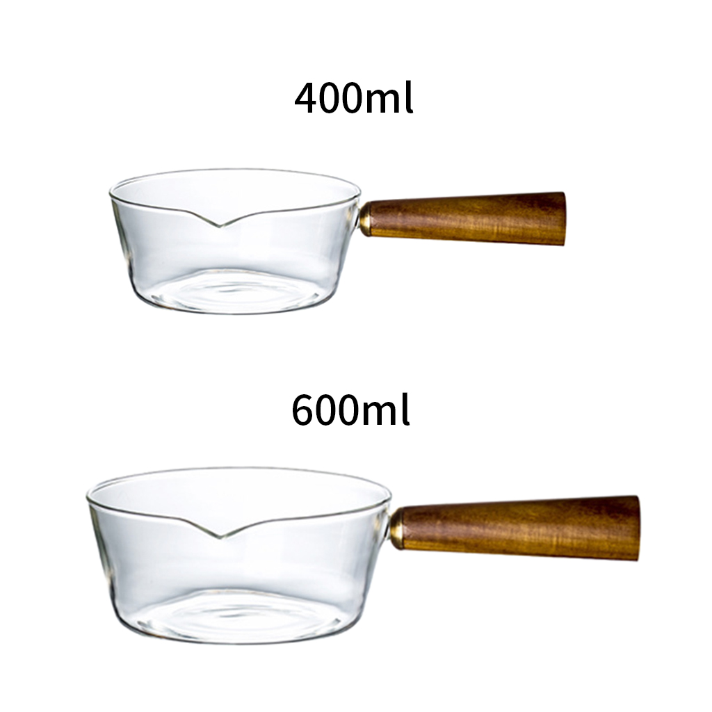 Saucepan Non-stick Milk Pan Wood Handle Kitchen Cookware for Noodle Milk