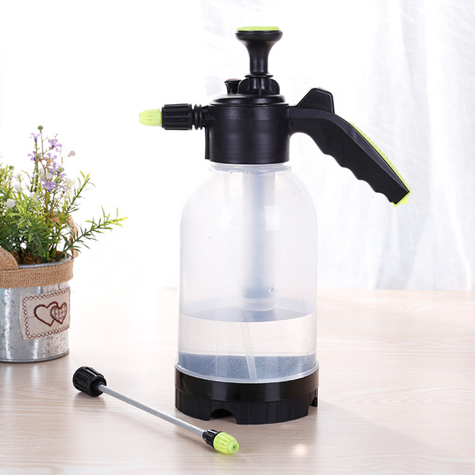 2L Plant Mister Spray Bottle Succulent Watering Bottle Small Plant Sprayer with Top Pump for Indoor Potted Plants
