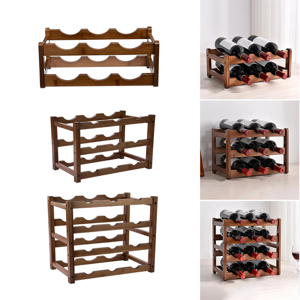 Freestanding Wine Rack Wine Bottle Holder Liquor Holder Wine Holder for Pantry Wine Cellar Countertop Basement Organiser