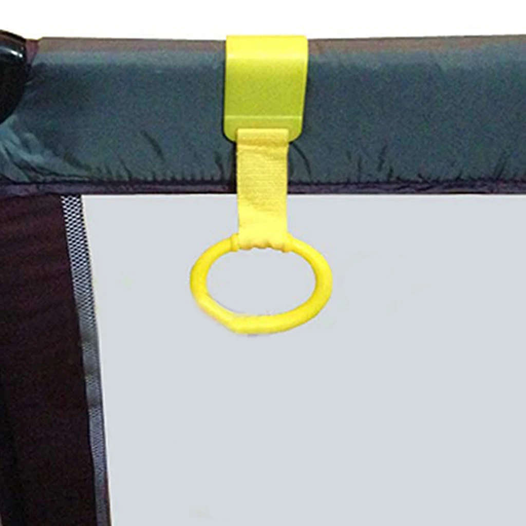 1pc ABS Baby Toddler Learning Walk Crib Pull Up Ring Safety Training Tool