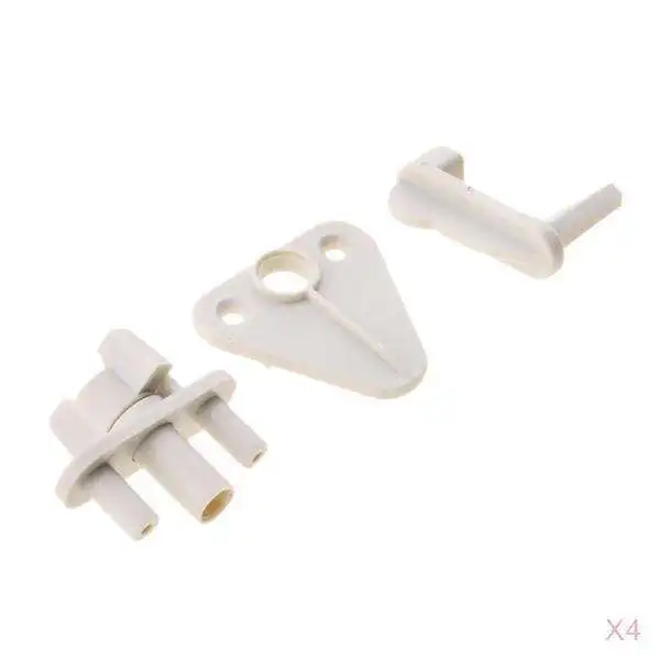 4pcs Marine Universal Pontoon Replacement Boat Gate/Door Latch Plastic Whit