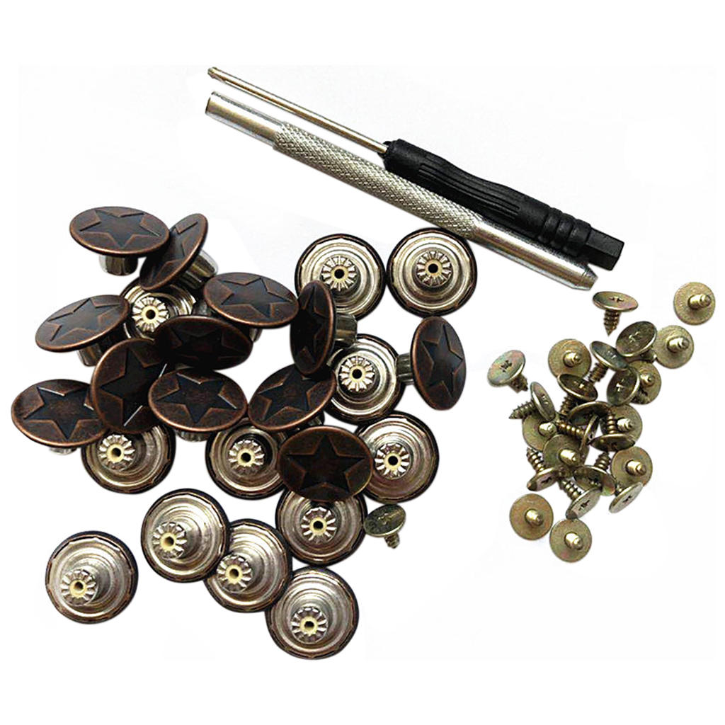 25 Set Jeans Buttons Clothing Jackets Denims Trousers 17mm Crafts Replacement Adjustable DIY Buttons for Sewing Repair Tool