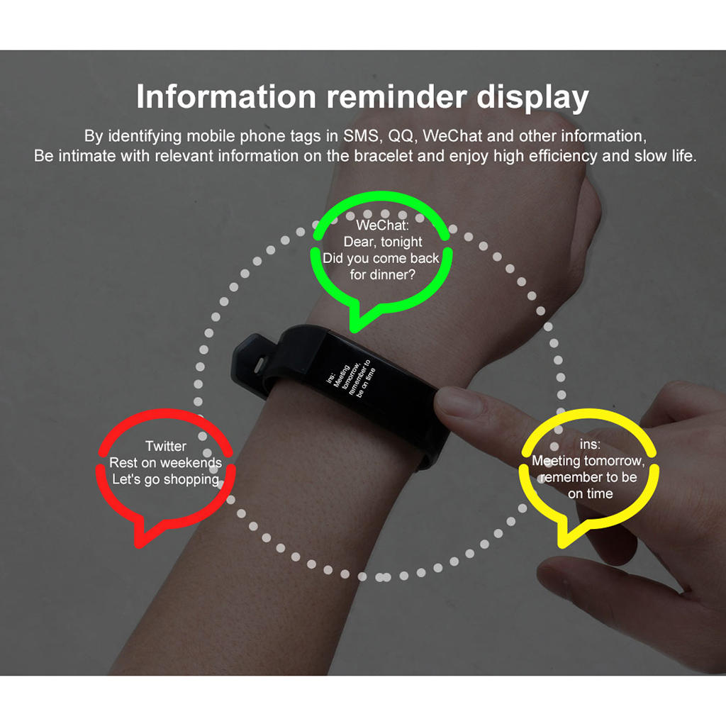 Bluetooth Smart Bracelet 115plus Smart Watch Wristband Ring Waterproof Sports Blood Pressure Pedometer Sports Wristband Watch 