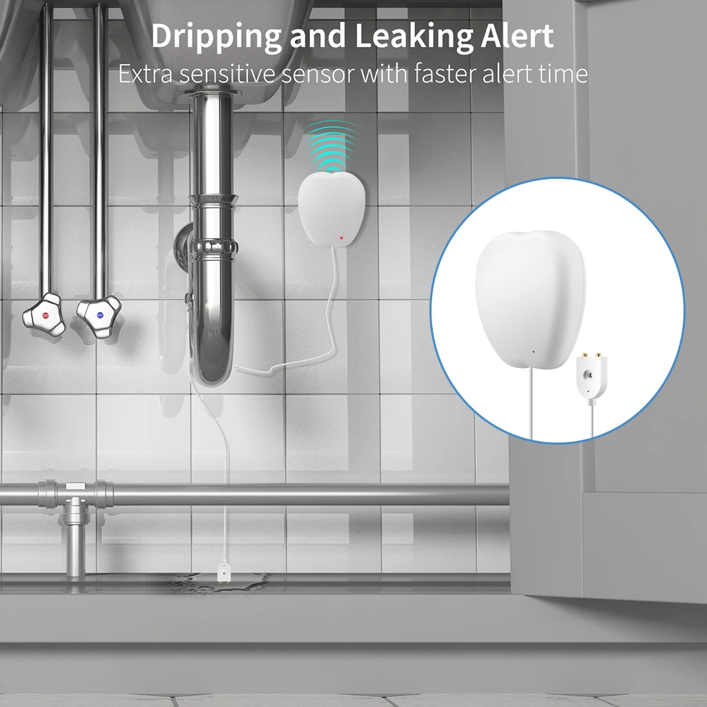 Water Alarm Level Bath Tub Sink Water Overflow Alerts Sensor Kitchen Alert