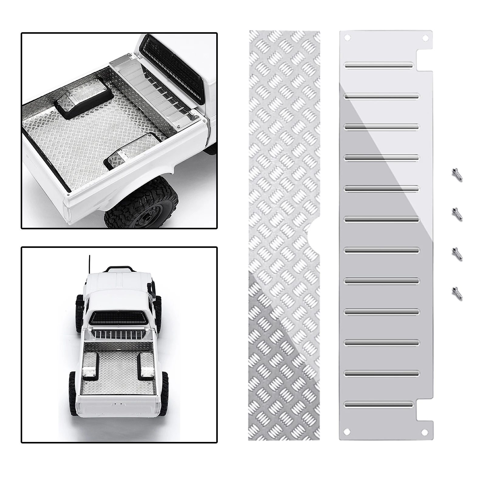 Metal Tool Box Decorative Sheet Plates Fits WPL C14 C24 RC Crawler Car Parts