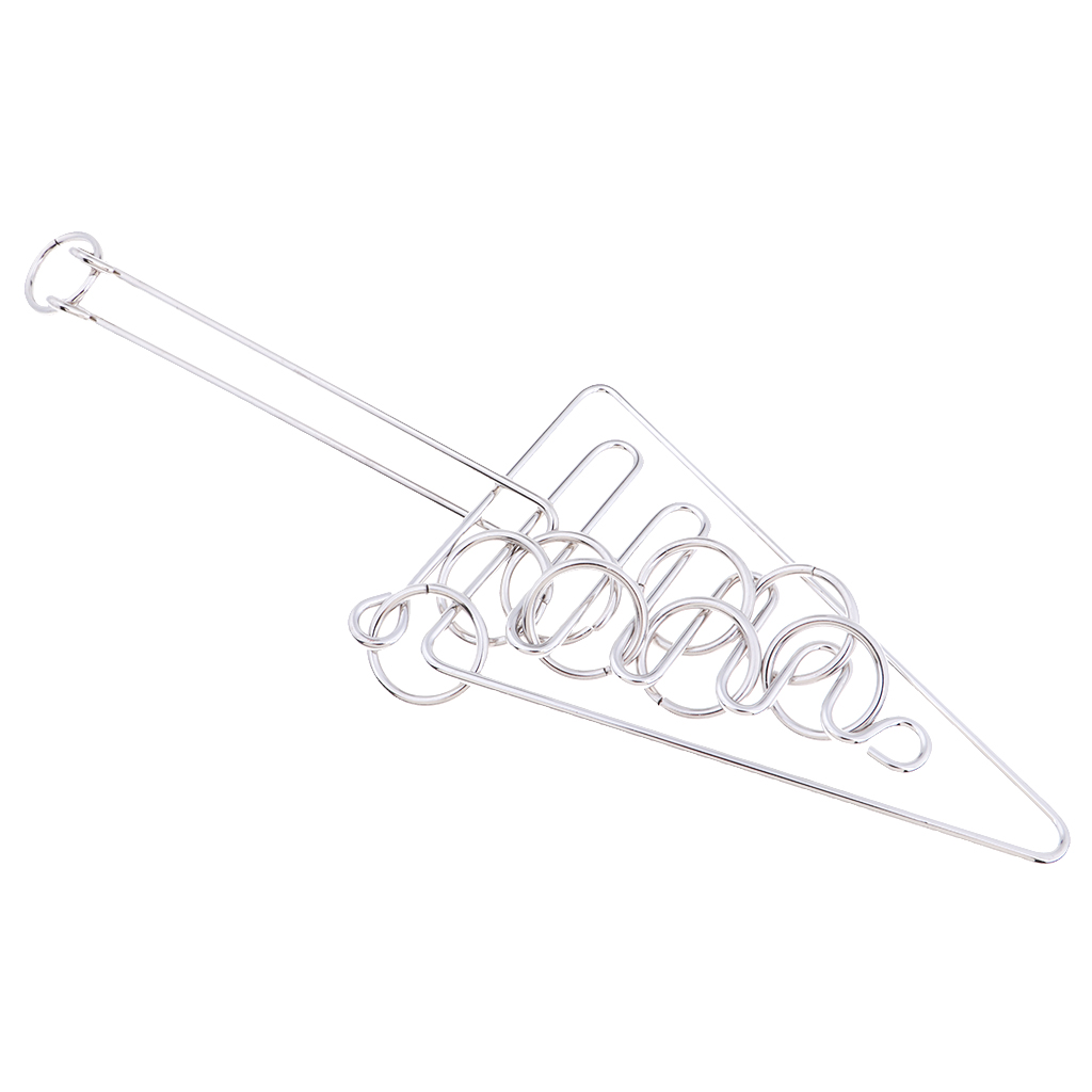 Metal Wire Puzzle IQ Brain Test Toy Teaser Ring Magic Puzzle Game Toy for Adults Kids Magic Trick Education Toys