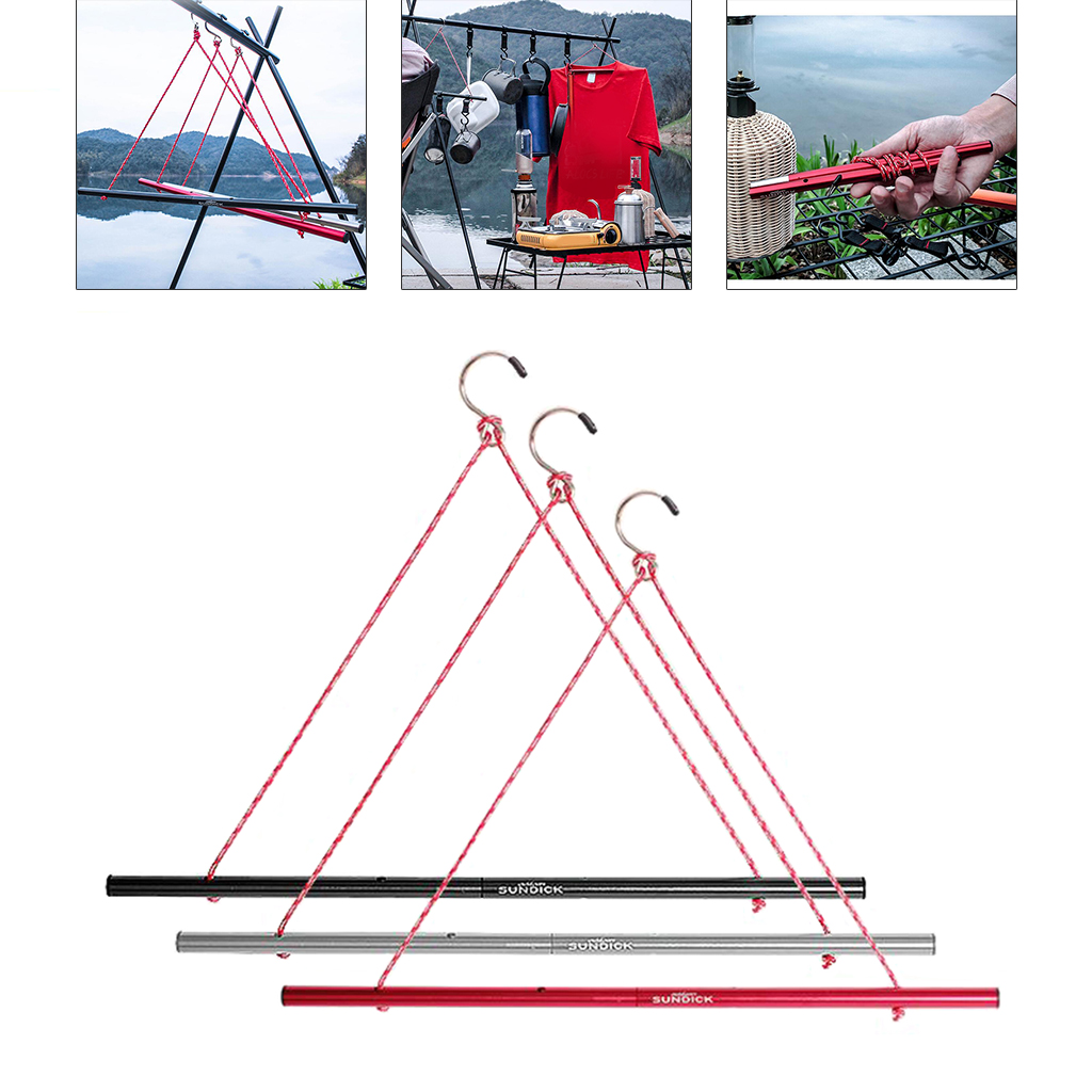 Aluminum Alloy Outdoor Camping Travel Portable Clothes Hanger Hat Socks