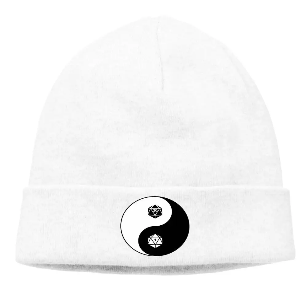 skully winter hats Might and Magic Role Playing Game Fashion Beanie Hats Yin Yang Knitted Bonnet High Quality Skullies Caps Men Women's Earmuffs fisherman skully