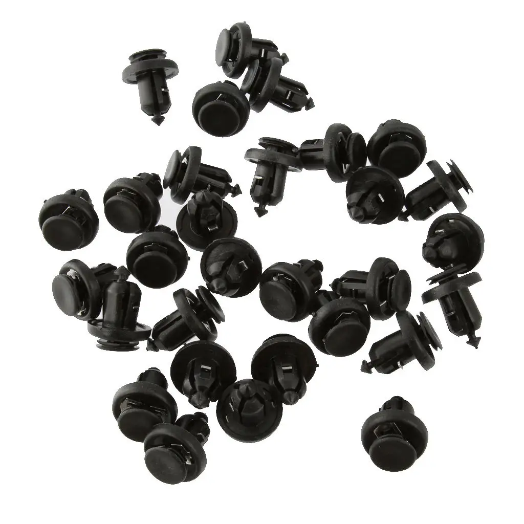 30x Push-Type Bumper Retrainer Clips Fasteners 91506-S9A-003 for Acura for Honda 