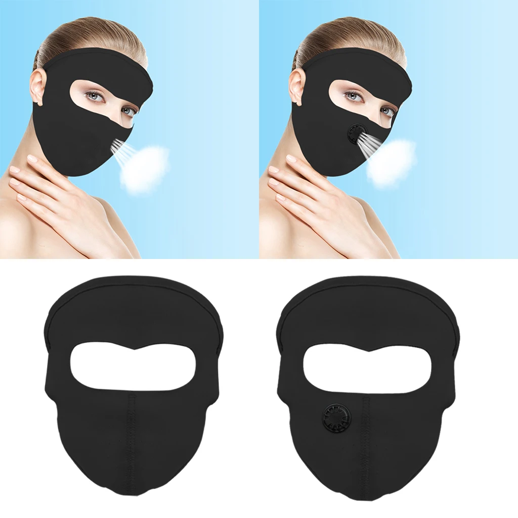 Cool Full Face Mask Unisex Anti UV Adult Ski Skiing Balaclava Face Cover Soft Dust Proof Helmet for Cycling Camping Running
