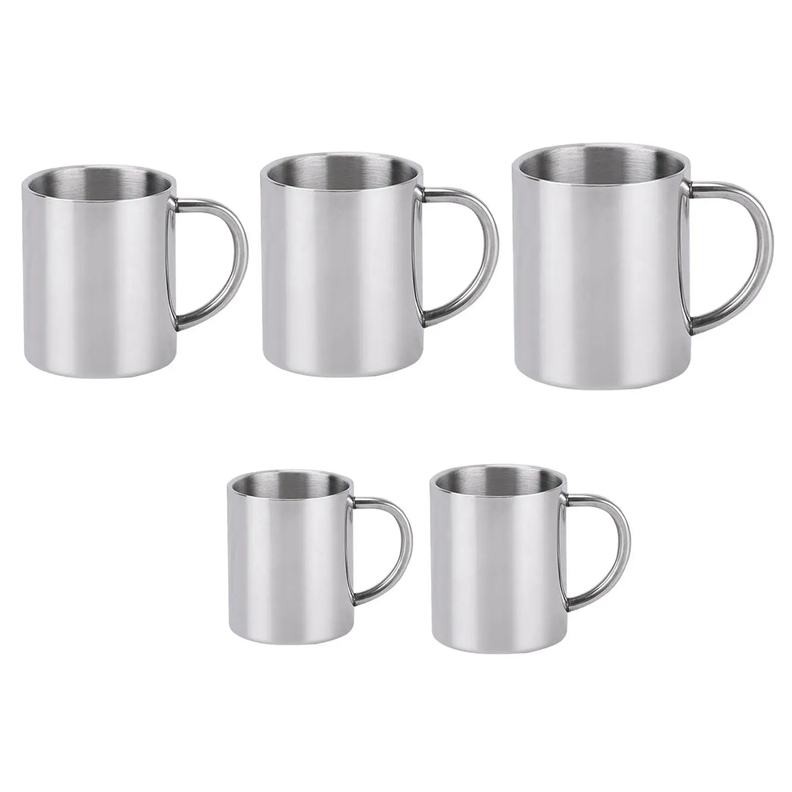 Stainless Steel Coffee Mug Double Wall Anti Scalding Beer Mug Juice Drinking Cup for Hot or Cold Drinks Travel Camping Outdoor