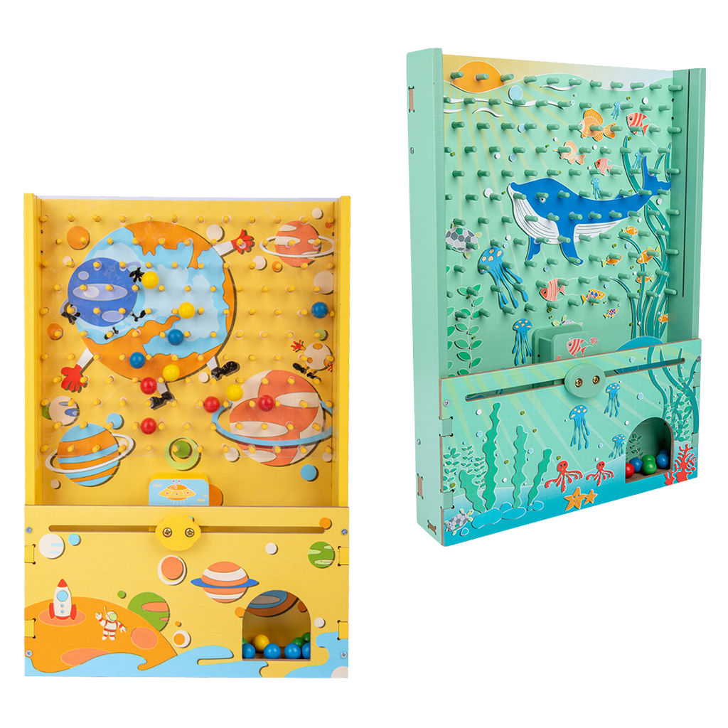 Wooden Catching Bead Games Hand-eye Coordination Toy for Kids Catch Ball Set
