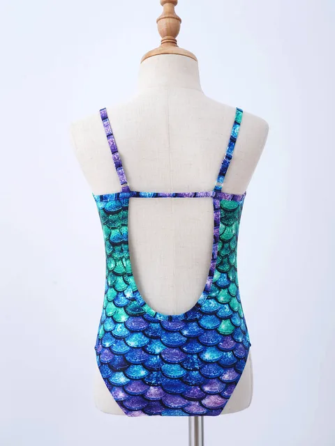Girls' Mermaid Swimsuit, Crianças's Hot Spring Suspender Swimwear, Novo, 1  Pc - AliExpress