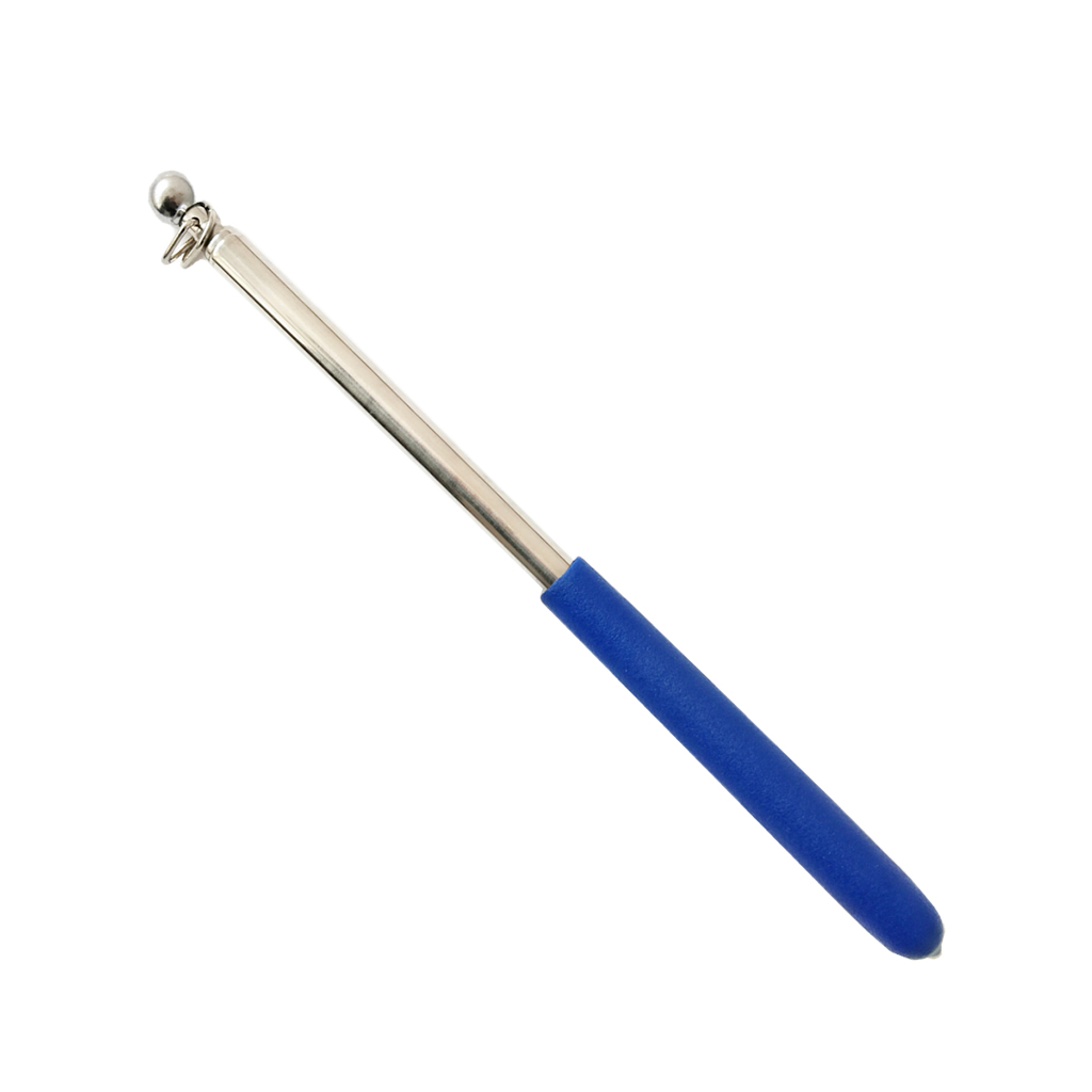 1m Telescopic Stainless Steel Flagpole Banner Flagpole Guide Pole for School Teaching Tour Guide Parades Stadium Events