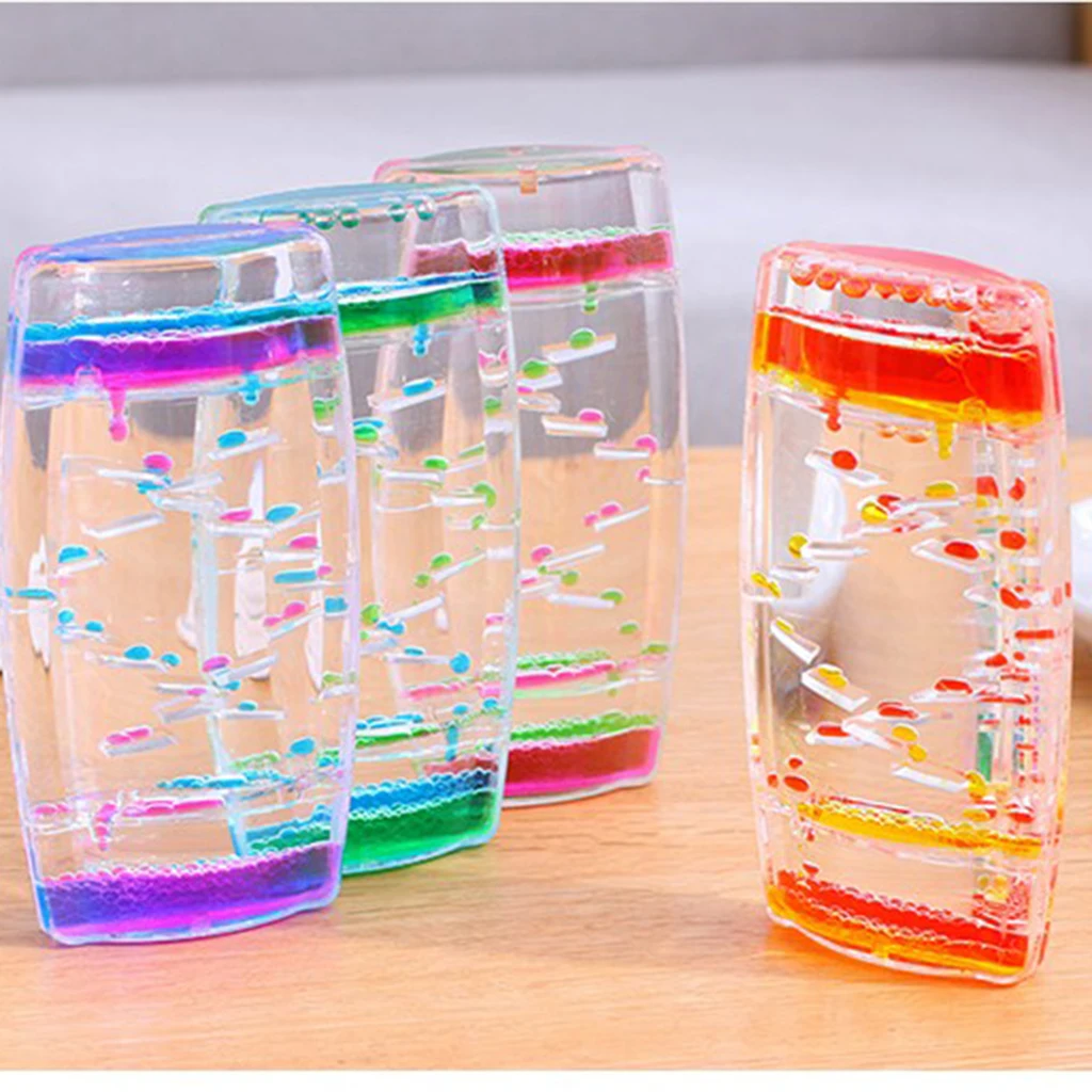 Liquid Motion Bubbler Timer, Novelty & Fun Visual Sensory Toys for Adults Kids (Random Color)