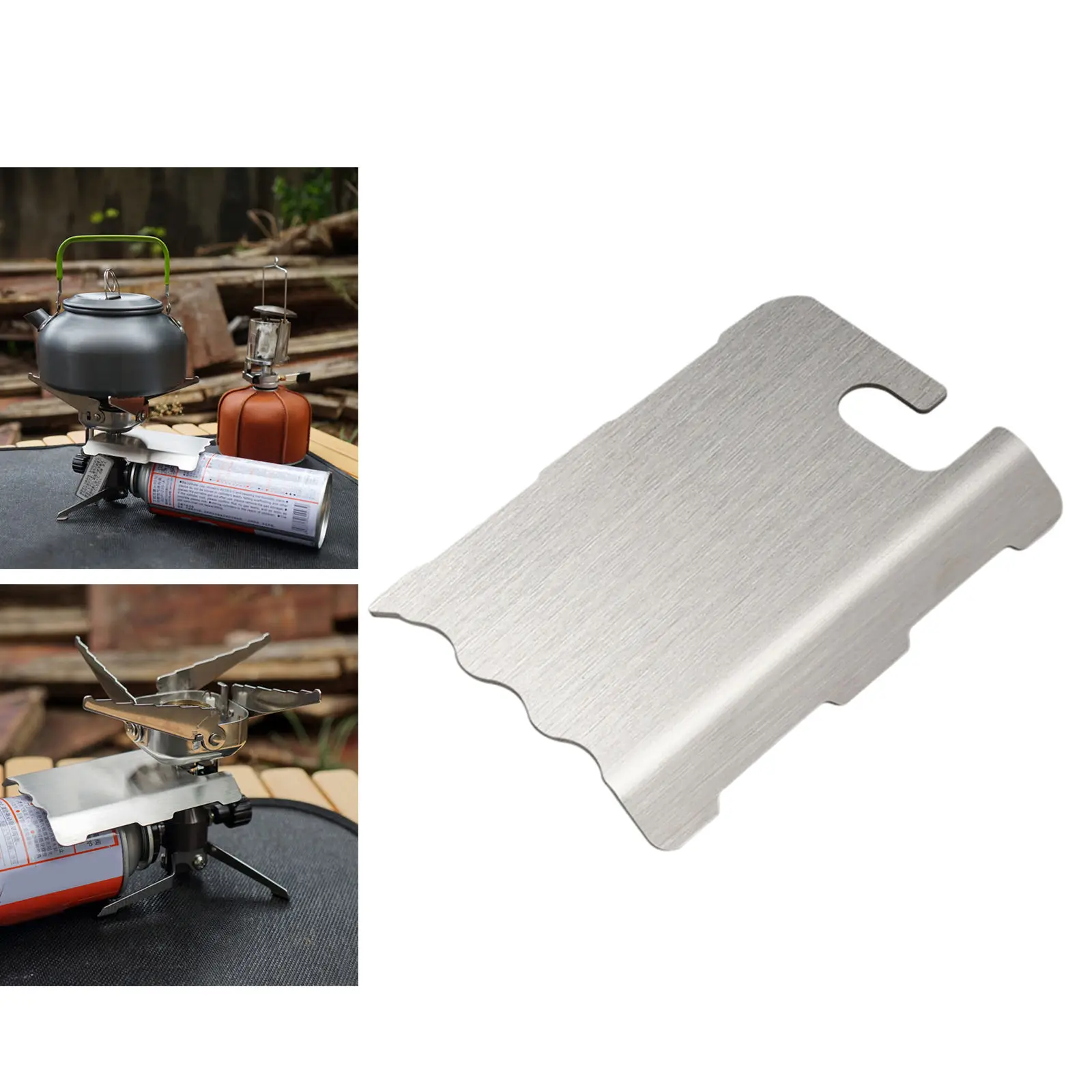 1Pc Gas Stove Thermal Baffle Heat Resistant Guard Camping Gas Burners Tool Equipment for  Stove