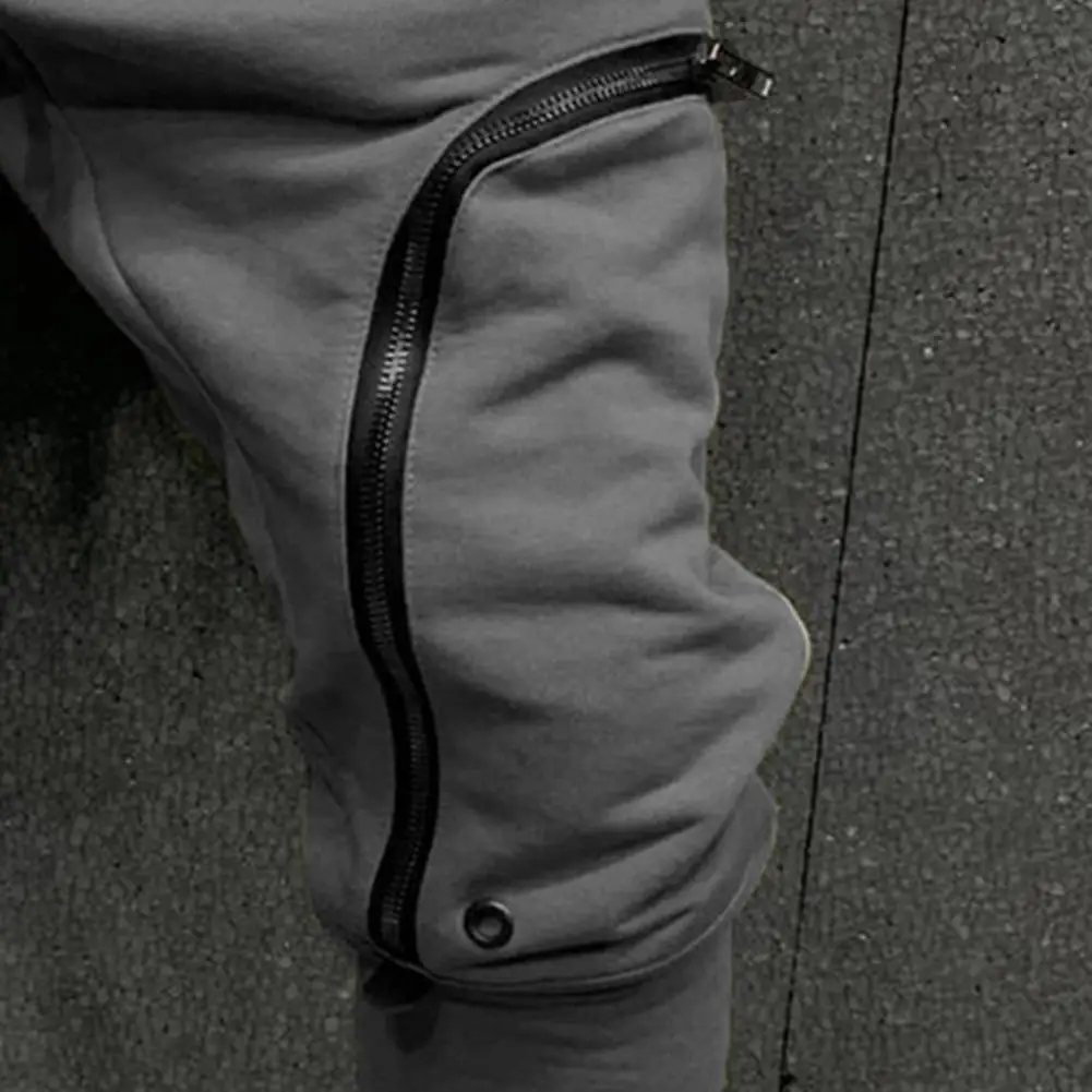masculino cor sólida calças de carga casual calças masculinas