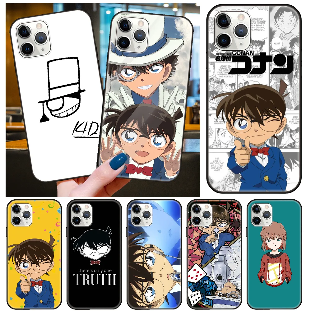 best iphone xr cases Phone Case For Apple IPhone 13 12 11 Mini Pro MAX SE X XS XR 8 7 6 S Plus Black Cover Back Tpu Funda Art Etui Detective Conan cute iphone xr cases
