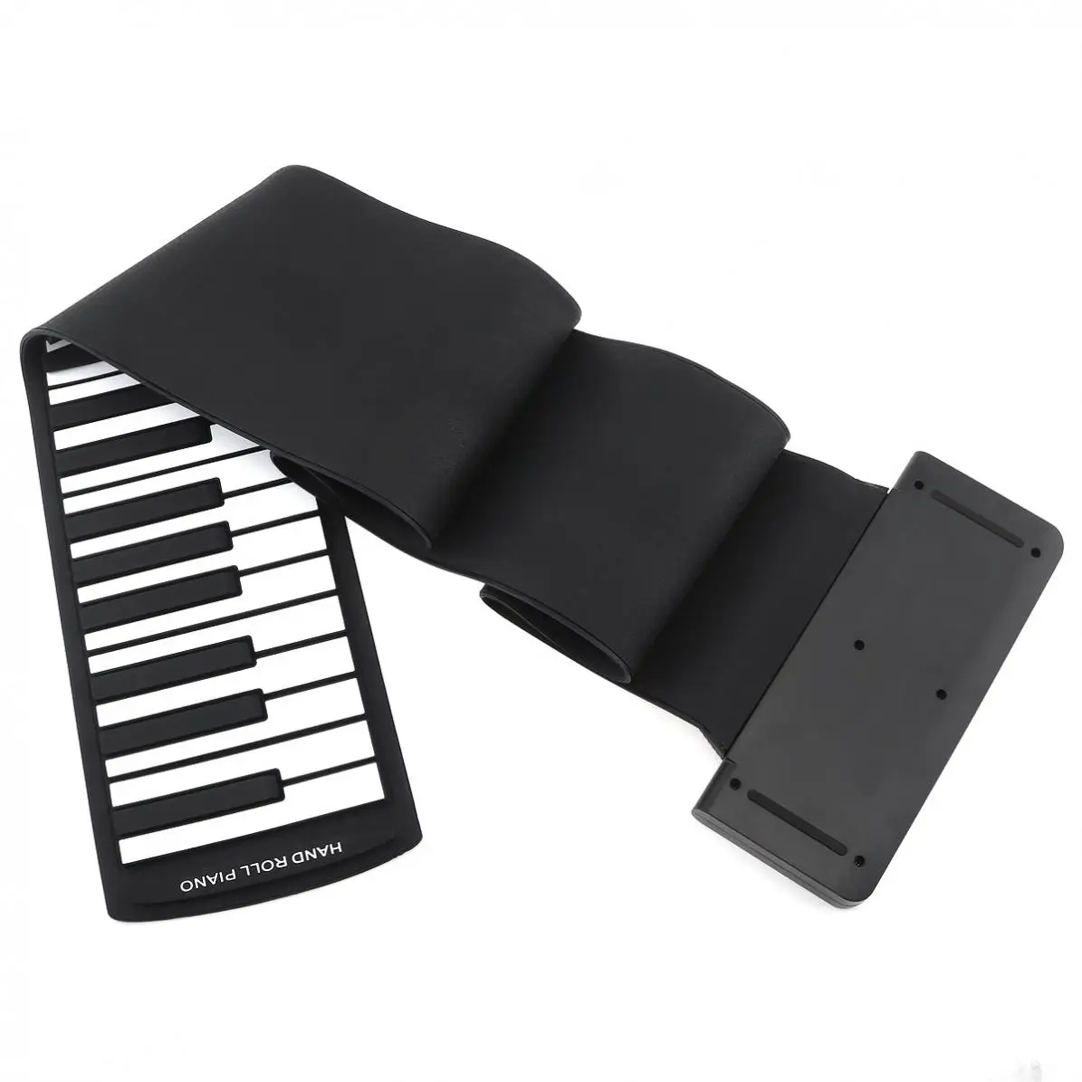 teclado midi eletrônico usb de silicone flexível portátil de enrolar