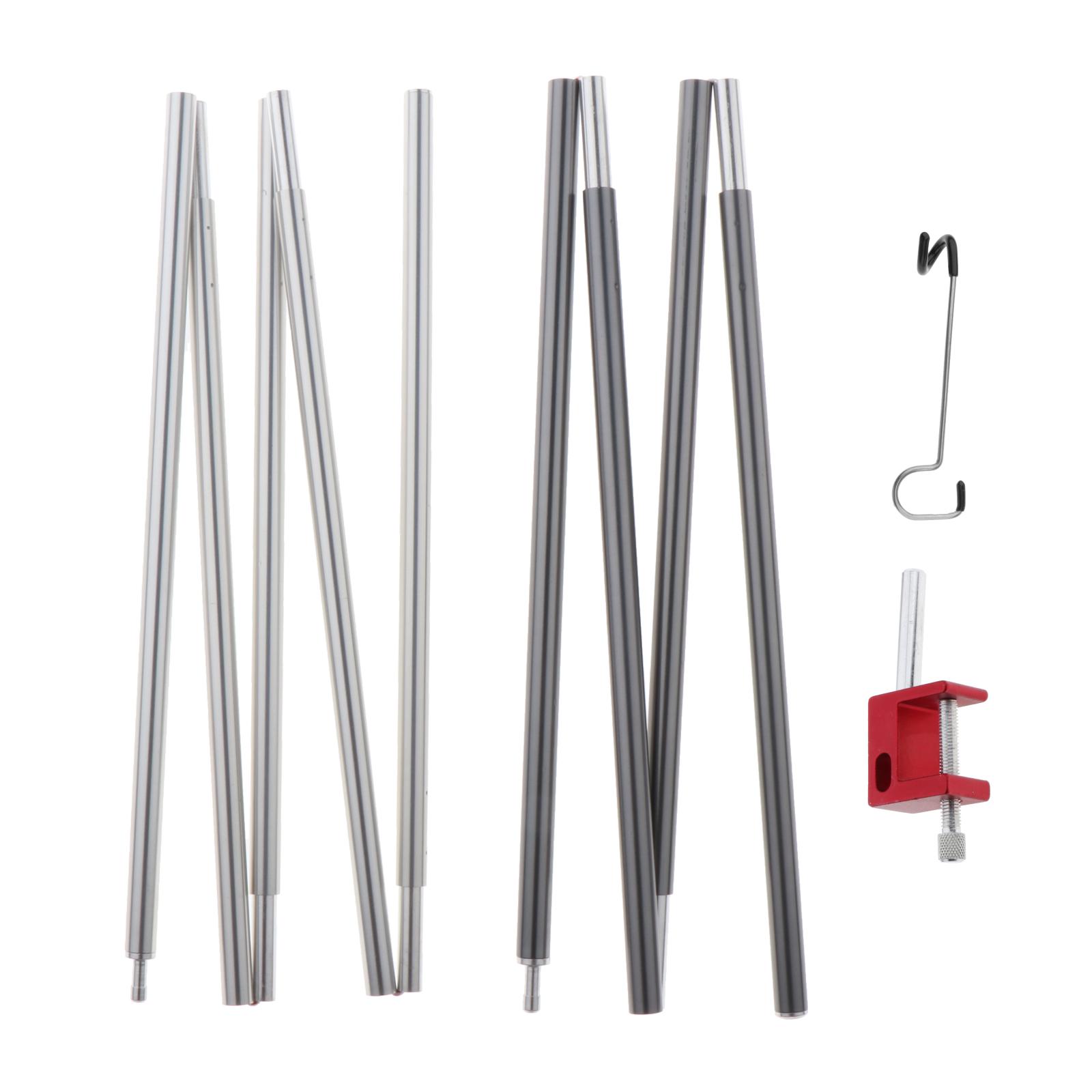 Outdoor Folding Lamp Post Pole Tent Hanging Light Hanger Holder Clip Stand for Camping Hiking Travel Picnic