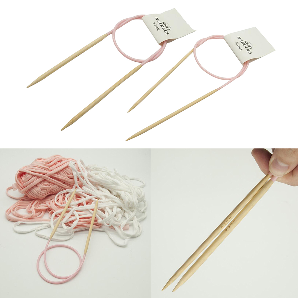 Bamboo Knitting Needles Circular Double Pointed Knitting Needles for Beginners and Professionals