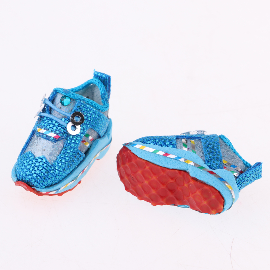 Casual Outdoor Sneakers Handmade Gym Shoes for Blythe Dolls Clothing Accessories  Blue