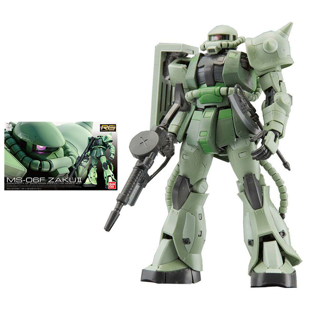 Bandai Gundam Model Kit Anime Figure RG 1/144 MS-06F Zaku 2