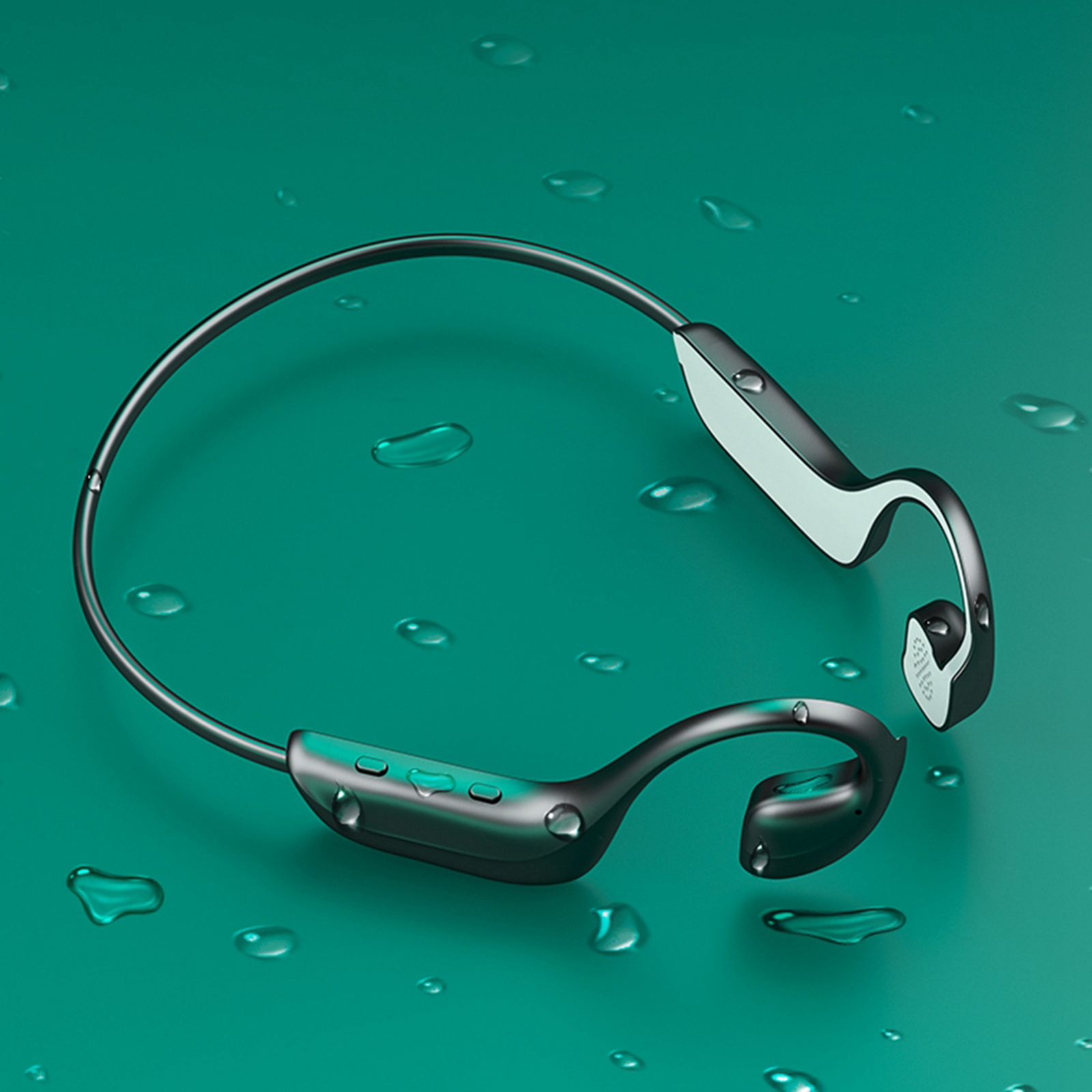 G-100 Open-Ear Bone Conduction Headphones Bluetooth 5.1 with Mic Sweatproof for Hiking cycling Driving Gym Sports