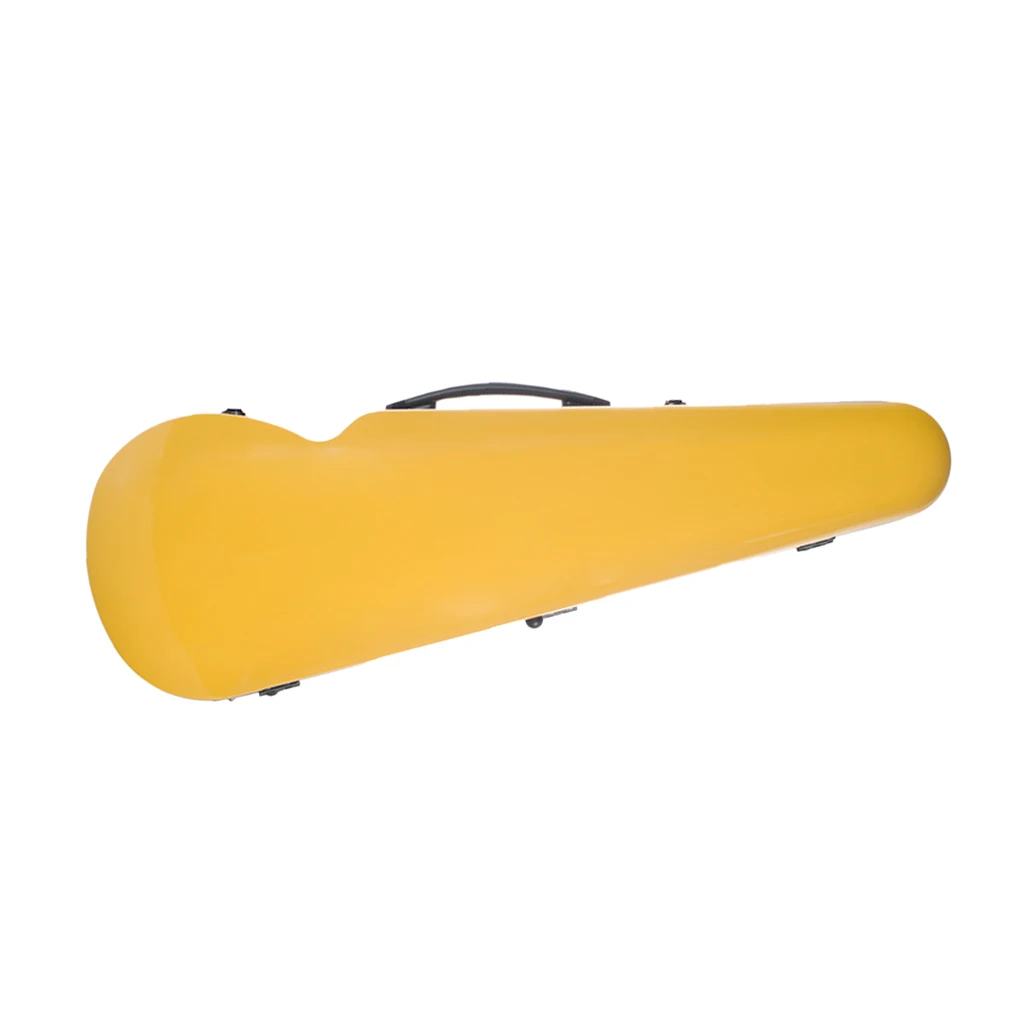 4/4 Full Size Violin Hard Case Basic Professional Triangular Shape Backpack, Super Light , Yellow