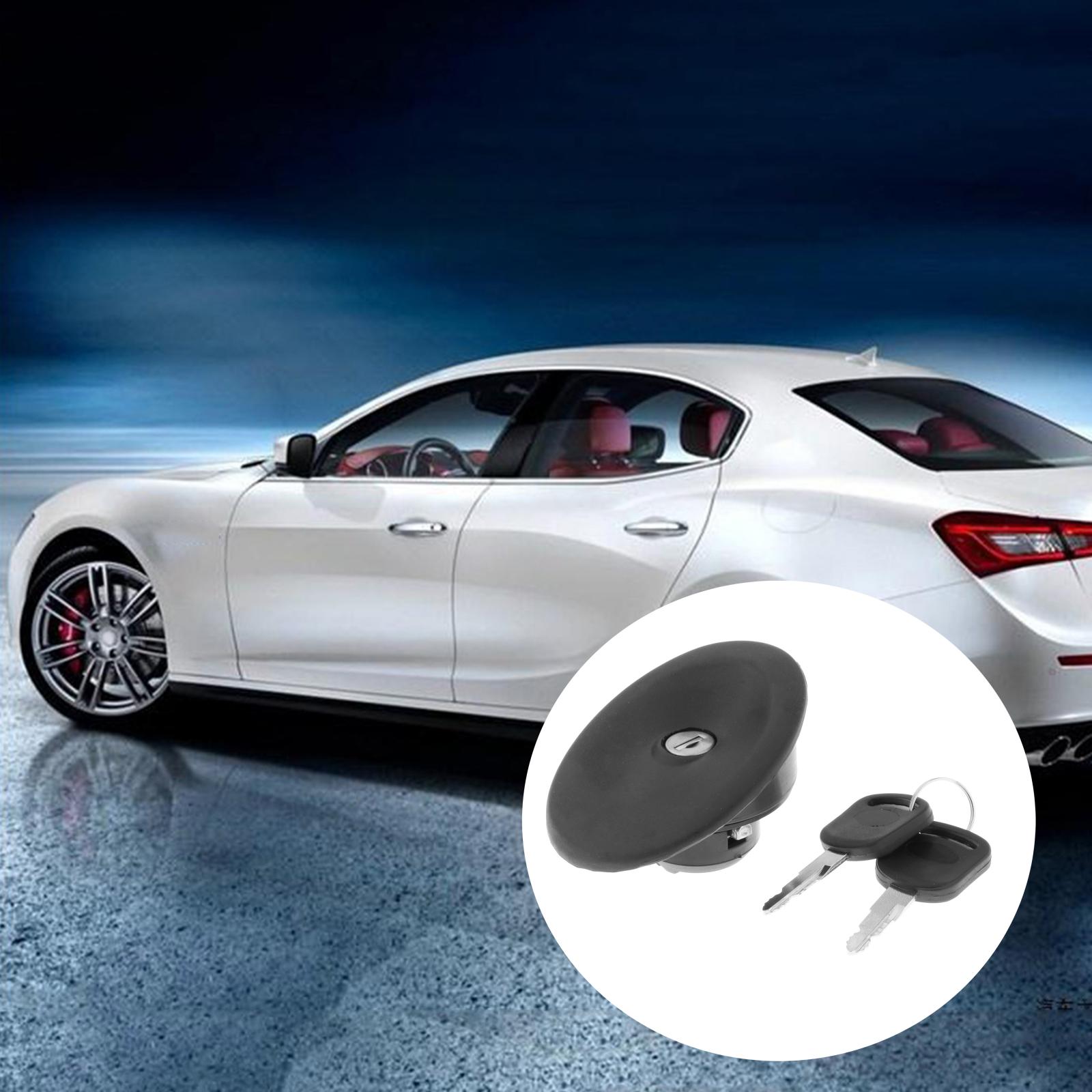 Locking Fuel Petrol Caps with Two Keys Tank Cover for Ford Transit MK4 MK5 1994 1995 1996 1997 1998 1999 2000 3966745 Black